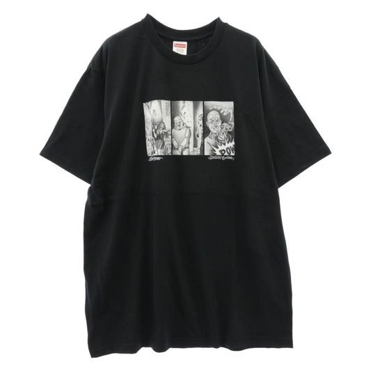 Supreme シュプリーム 24AW Mister Cartoon Pow Tee ミスター カートゥーン パウ 半袖 Tシャツ L チャコール系 L【美品】【中古】