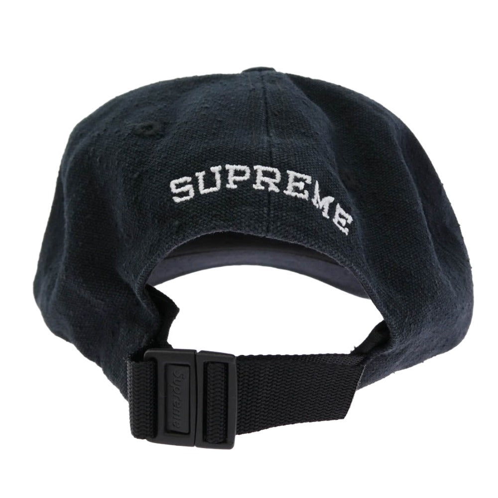 Supreme シュプリーム 23SS Classic Logo 6-Panel ウォッシュ加工 クラシック ロゴ 6パネル キャップ 帽子 ブラック系【中古】
