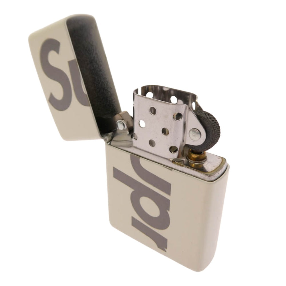 Supreme シュプリーム 20SS x Zippo ジッポ Glow in the Dark グロー イン ザ ダーク 蓄光 ライター アイボリー系【極上美品】【中古】
