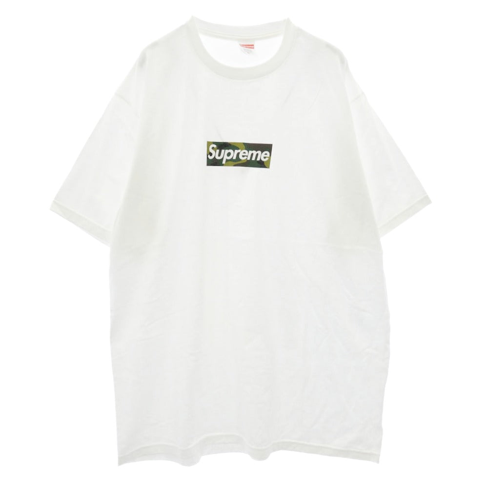 Supreme シュプリーム 23AW Box Logo Tee カモフラ 迷彩 ボックスロゴ 半袖 Tシャツ ホワイト系 XL【美品】【中古】