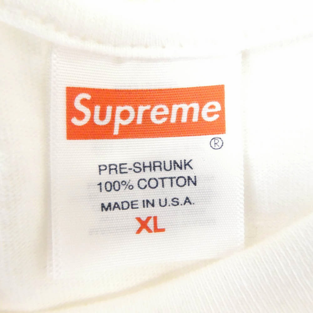 Supreme シュプリーム 23AW Box Logo Tee カモフラ 迷彩 ボックスロゴ 半袖 Tシャツ ホワイト系 XL【美品】【中古】