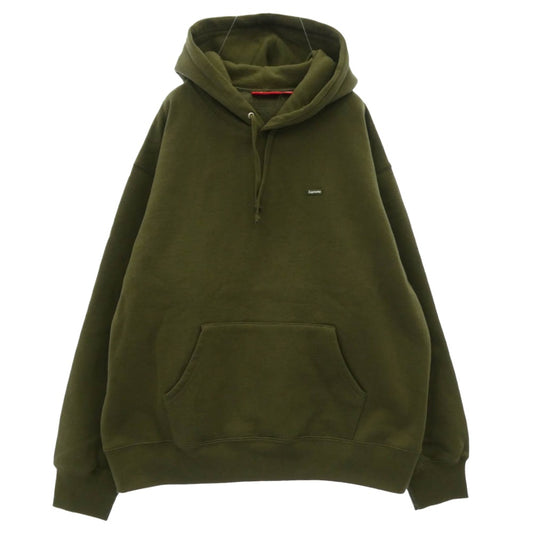 Supreme シュプリーム 25SS Small Box Hooded Sweatshirt スモール ボックス フーデッド スウェットシャツ フーディー パーカー オリーブ モスグリーン系 L【極上美品】【中古】