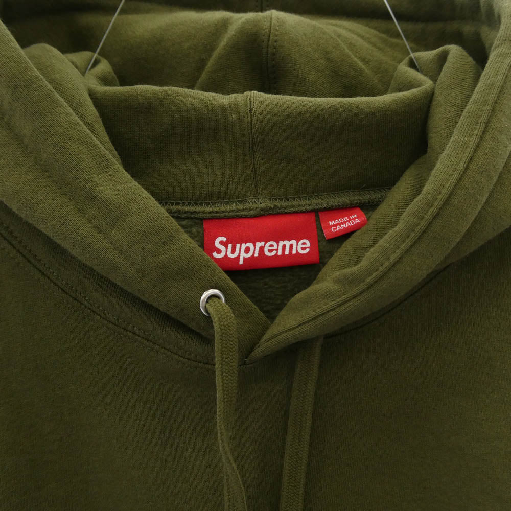Supreme シュプリーム 25SS Small Box Hooded Sweatshirt スモール ボックス フーデッド スウェットシャツ フーディー パーカー オリーブ モスグリーン系 L【極上美品】【中古】