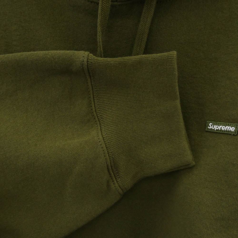 Supreme シュプリーム 25SS Small Box Hooded Sweatshirt スモール ボックス フーデッド スウェットシャツ フーディー パーカー オリーブ モスグリーン系 L【極上美品】【中古】