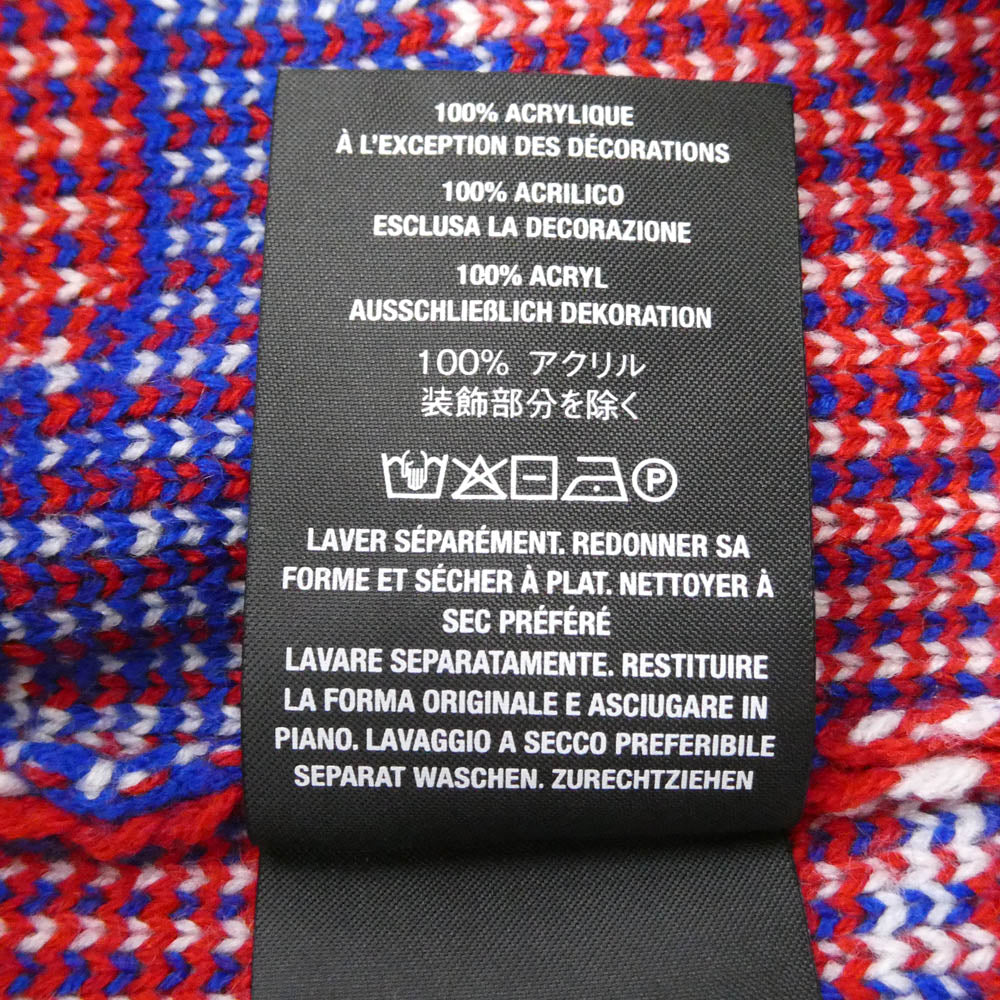 Supreme シュプリーム 22SS x Vanson Leathers バンソン レザー Sweater ニット クルーネック セーター マルチカラー系 M【極上美品】【中古】