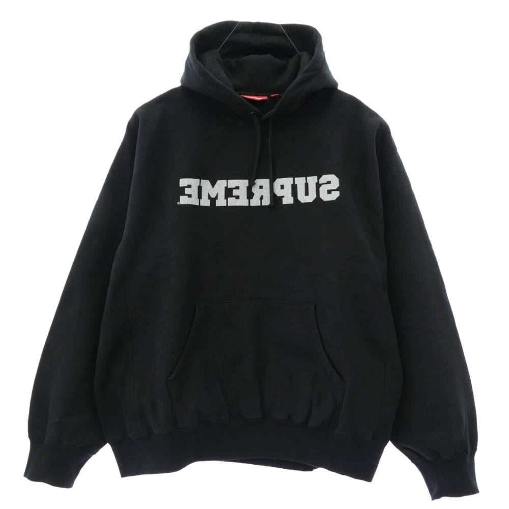 Supreme シュプリーム 25SS Reverse Hooded Sweatshirt リバース フーデッド スウェットシャツ フーディー パーカー ブラック系 XL【極上美品】【中古】