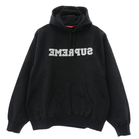 Supreme シュプリーム 25SS Reverse Hooded Sweatshirt リバース フーデッド スウェットシャツ フーディー パーカー ブラック系 XL【極上美品】【中古】