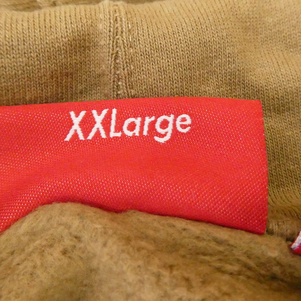 Supreme シュプリーム 22SS Cropped Panels Hooded Sweatshirt クロップド パネル フーディー スウェットシャツ フーディー パーカー ブラウン ブラウン系 XXL【美品】【中古】