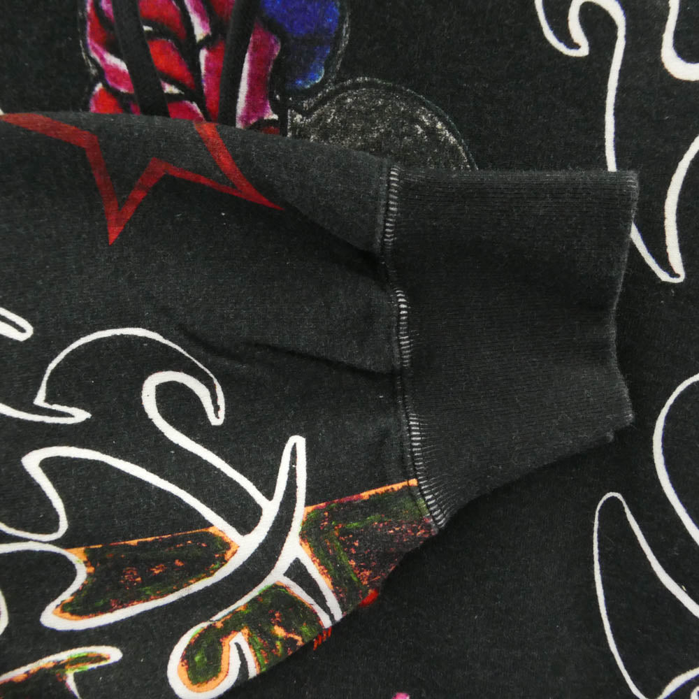 Supreme シュプリーム 22SS East Broadway Hooded Sweatshirt イースト ブロードウェイ フーデッド スウェットシャツ パーカー フーディー チャコール系 マルチカラー系 XL【美品】【中古】