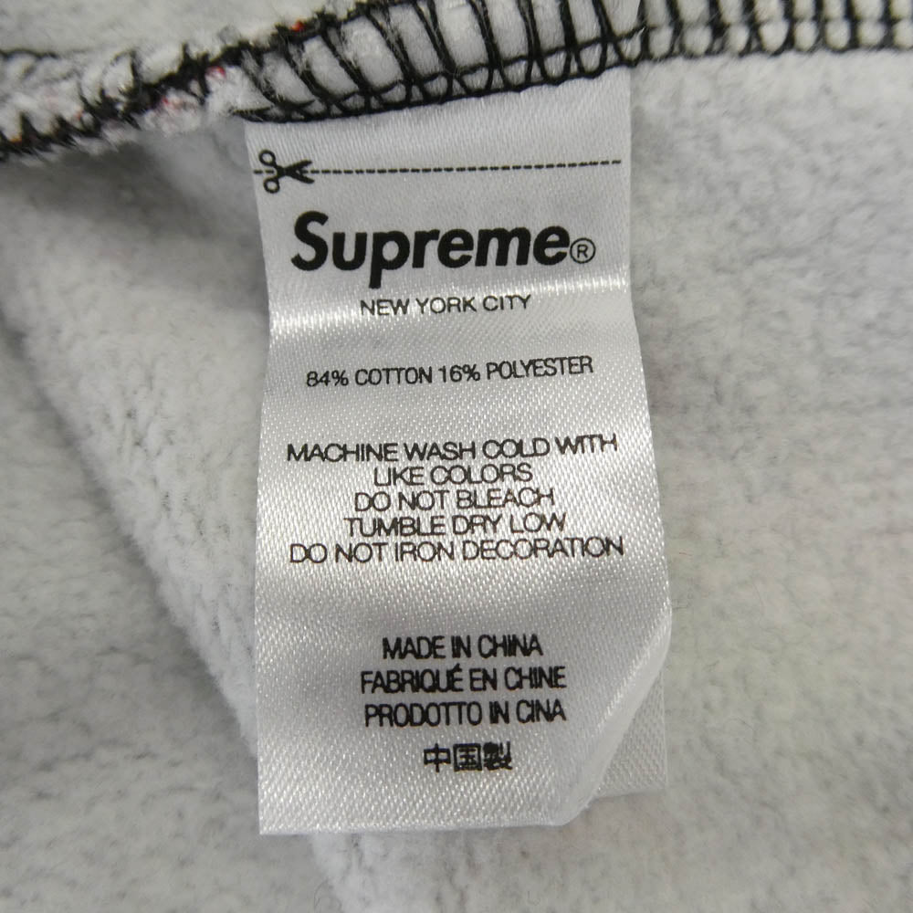 Supreme シュプリーム 22SS East Broadway Hooded Sweatshirt イースト ブロードウェイ フーデッド スウェットシャツ パーカー フーディー チャコール系 マルチカラー系 XL【美品】【中古】
