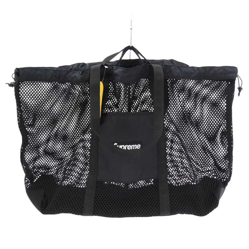 Supreme シュプリーム 25SS Mesh Tote Bag メッシュ トート バッグ ブラック系 40×64×19cm【美品】【中古】