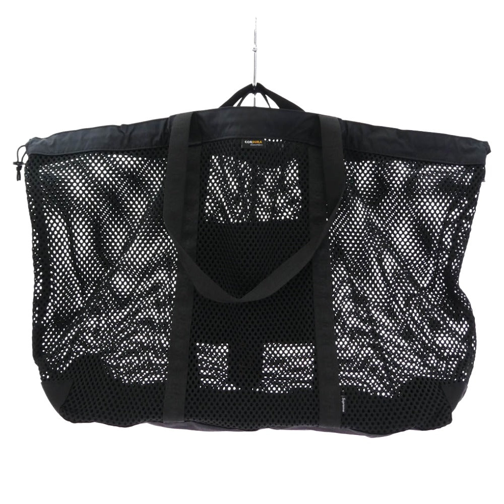 Supreme シュプリーム 25SS Mesh Tote Bag メッシュ トート バッグ ブラック系 40×64×19cm【美品】【中古】