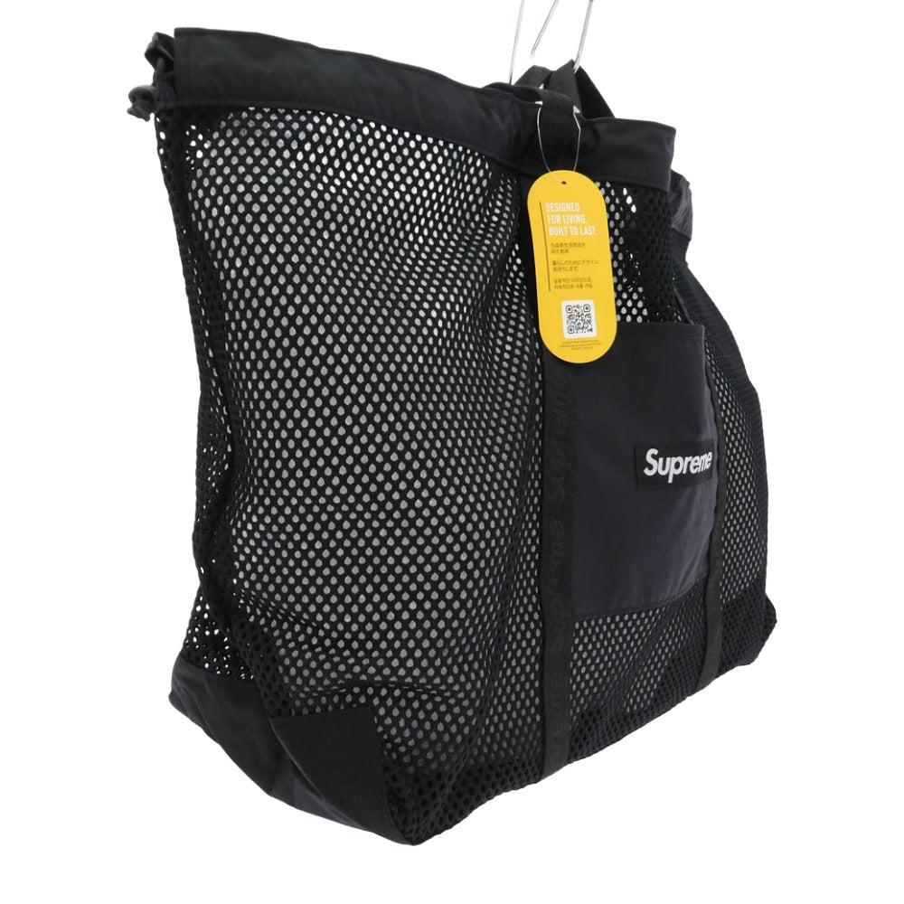 Supreme シュプリーム 25SS Mesh Tote Bag メッシュ トート バッグ ブラック系 40×64×19cm【美品】【中古】