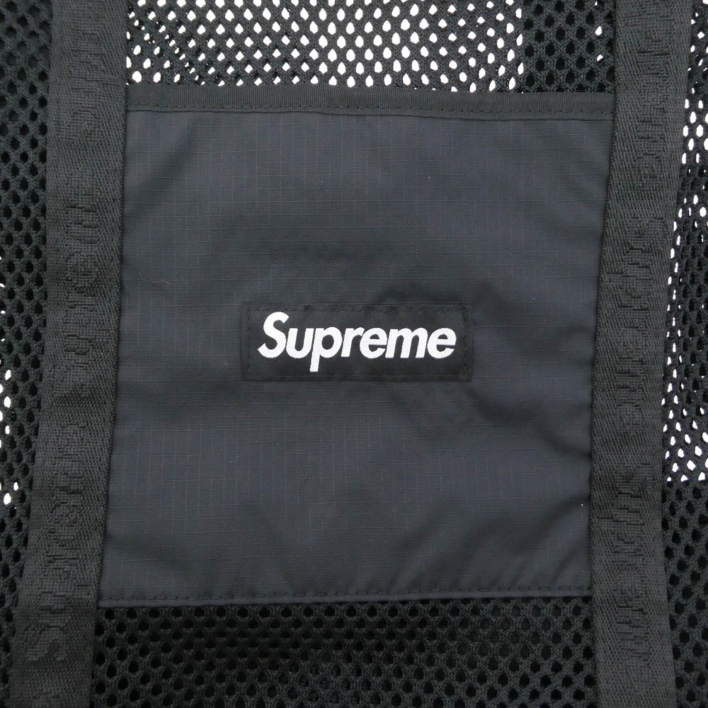 Supreme シュプリーム 25SS Mesh Tote Bag メッシュ トート バッグ ブラック系 40×64×19cm【美品】【中古】