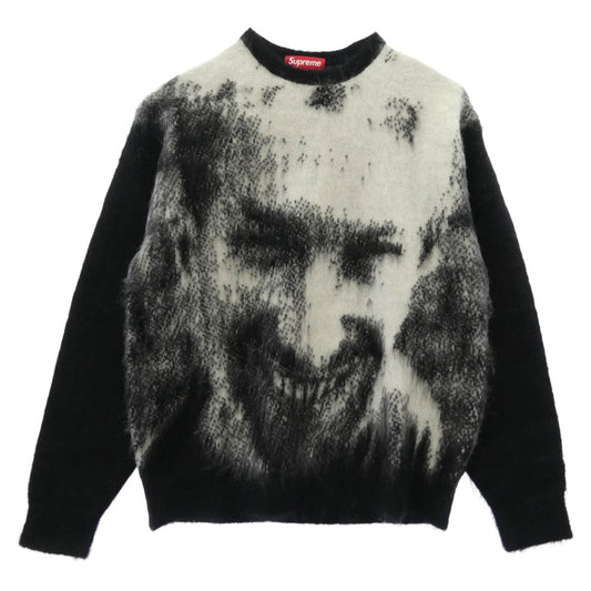 Supreme シュプリーム 25SS x Aphex Twin エイフェックスツイン Mohair Sweater モヘア ニット セーター ブラック系 ホワイト系 M【美品】【中古】