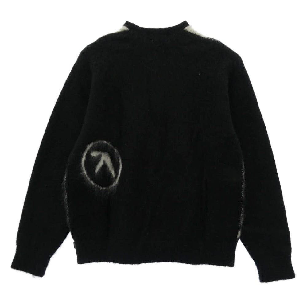 Supreme シュプリーム 25SS x Aphex Twin エイフェックスツイン Mohair Sweater モヘア ニット セーター ブラック系 ホワイト系 M【美品】【中古】