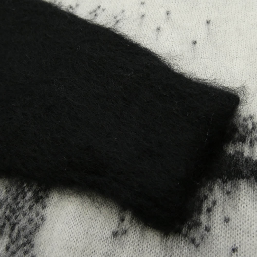 Supreme シュプリーム 25SS x Aphex Twin エイフェックスツイン Mohair Sweater モヘア ニット セーター ブラック系 ホワイト系 M【美品】【中古】