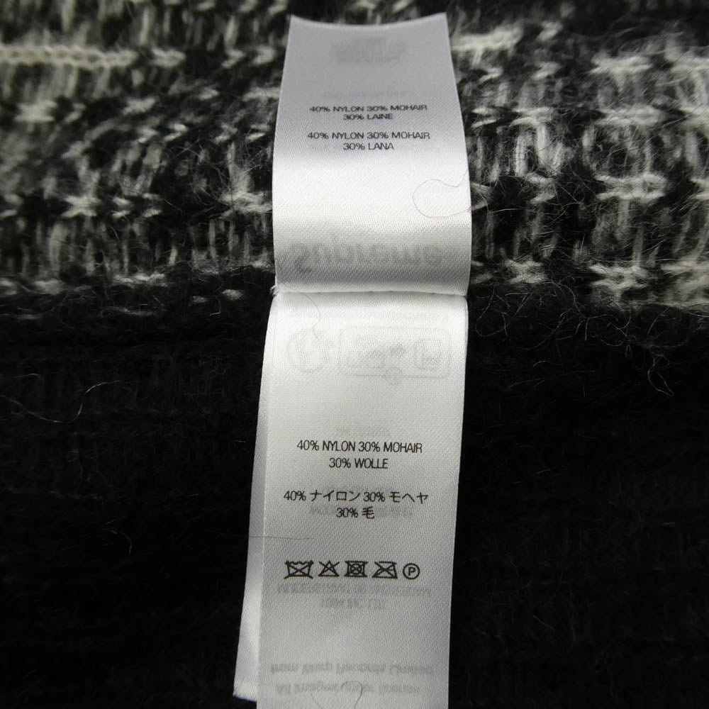 Supreme シュプリーム 25SS x Aphex Twin エイフェックスツイン Mohair Sweater モヘア ニット セーター ブラック系 ホワイト系 M【美品】【中古】