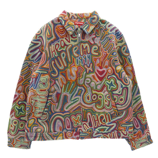 Supreme シュプリーム 22SS Chainstitch Denim Jacket チェーン ステッチ デニム ジャケット マルチカラー系 XL【美品】【中古】