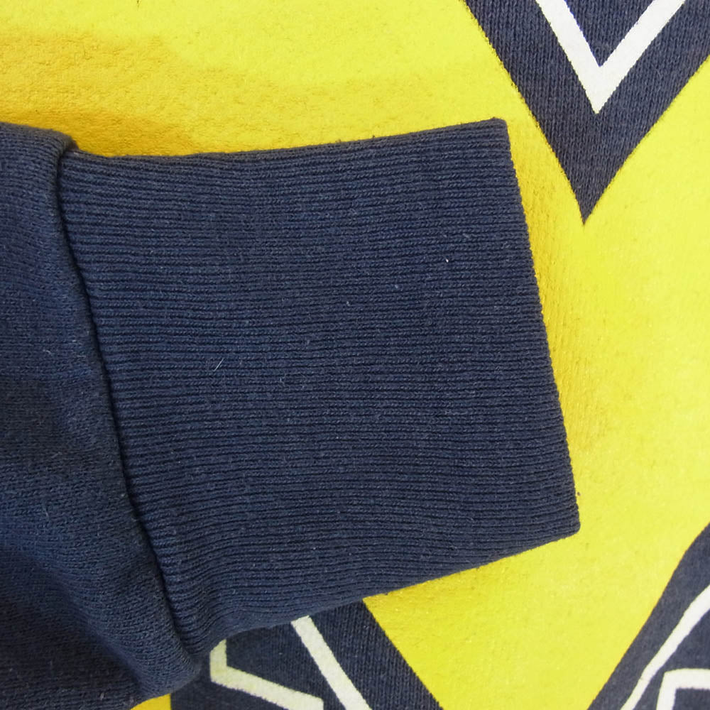 ヴィンテージ 90s USA製 SALEM sportswear MICHIGAN プリント スウェット ネイビー系 14 16【中古】