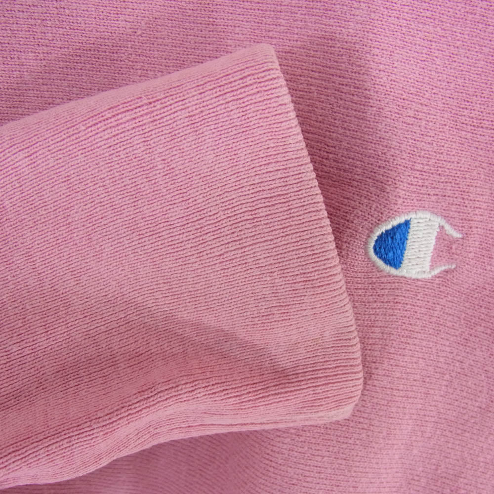 Champion チャンピオン 90s USA製 刺繍タグ リバースウィーブ スウェット ピンク系 XL【中古】