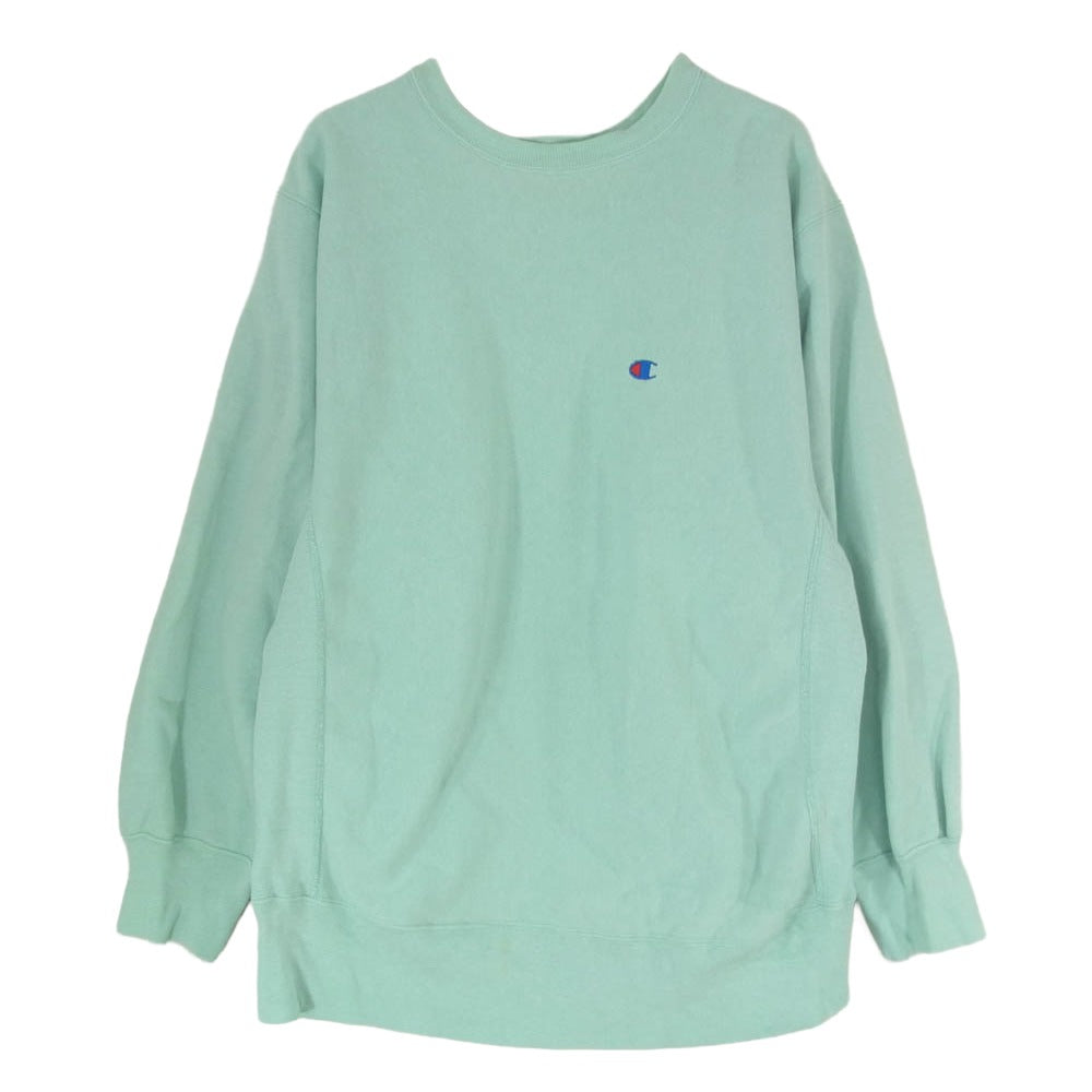Champion チャンピオン 80s USA製 トリコタグ リバースウィーブ スウェット ライトグリーン系 XL【中古】