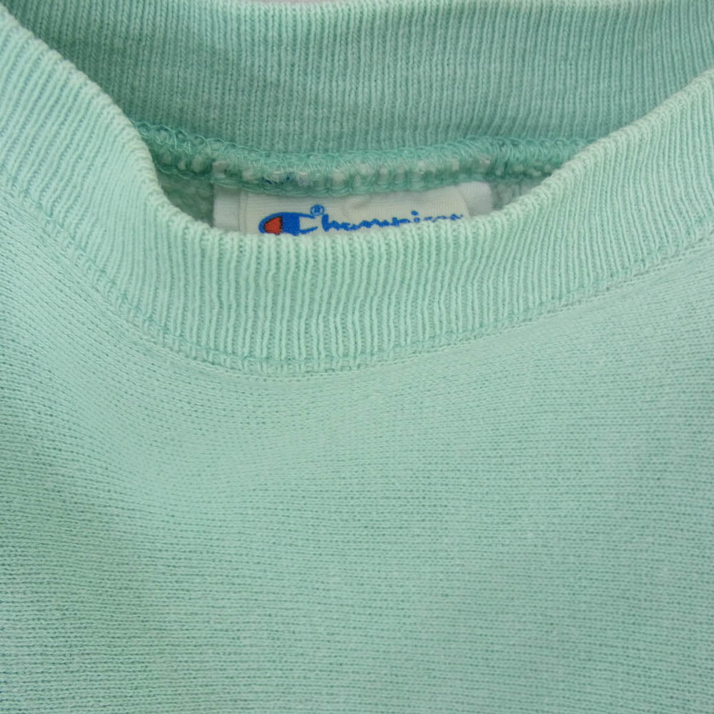 Champion チャンピオン 80s USA製 トリコタグ リバースウィーブ スウェット ライトグリーン系 XL【中古】