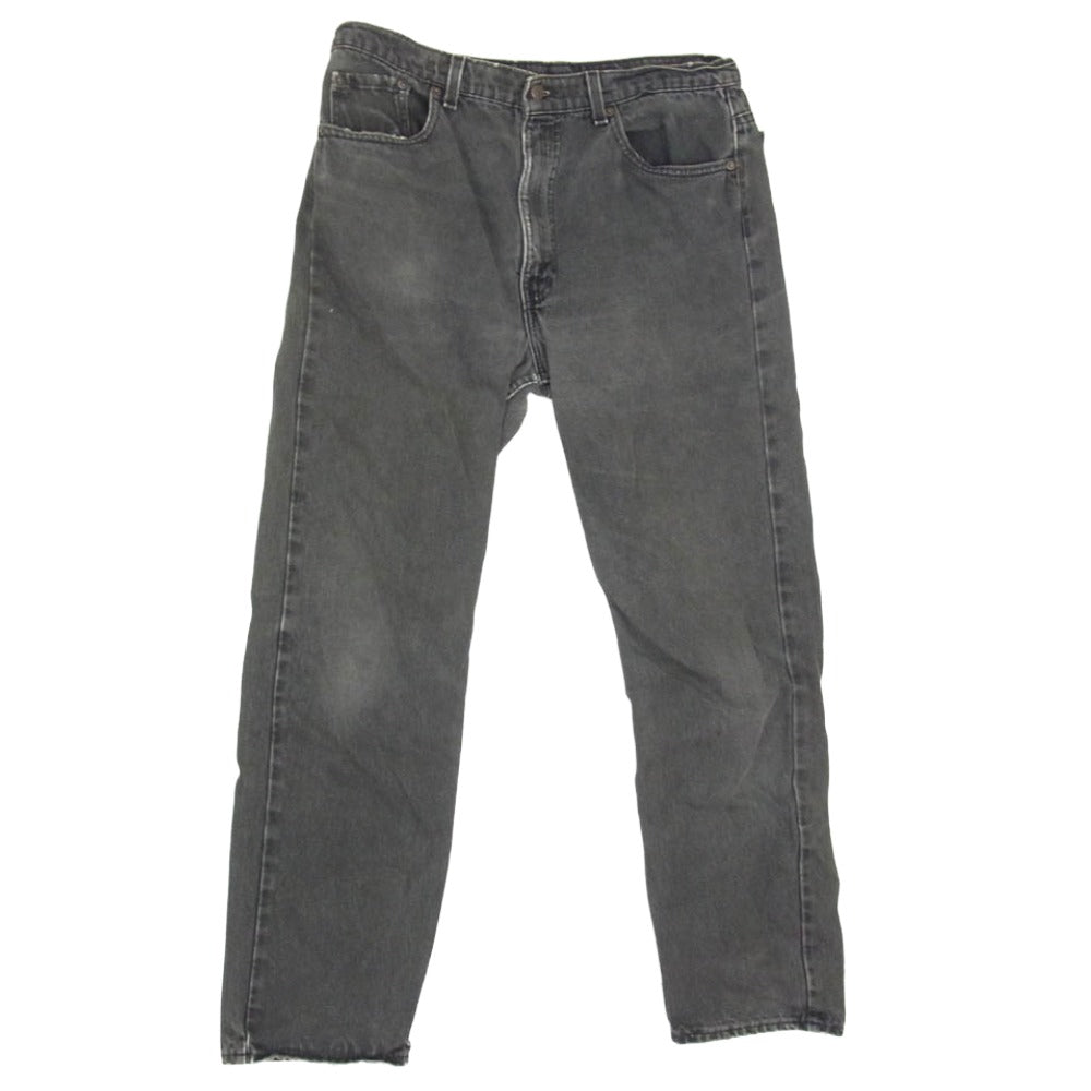 Levi's リーバイス 90s USA製 505 後染めブラックデニム パンツ ブラック系 38【中古】