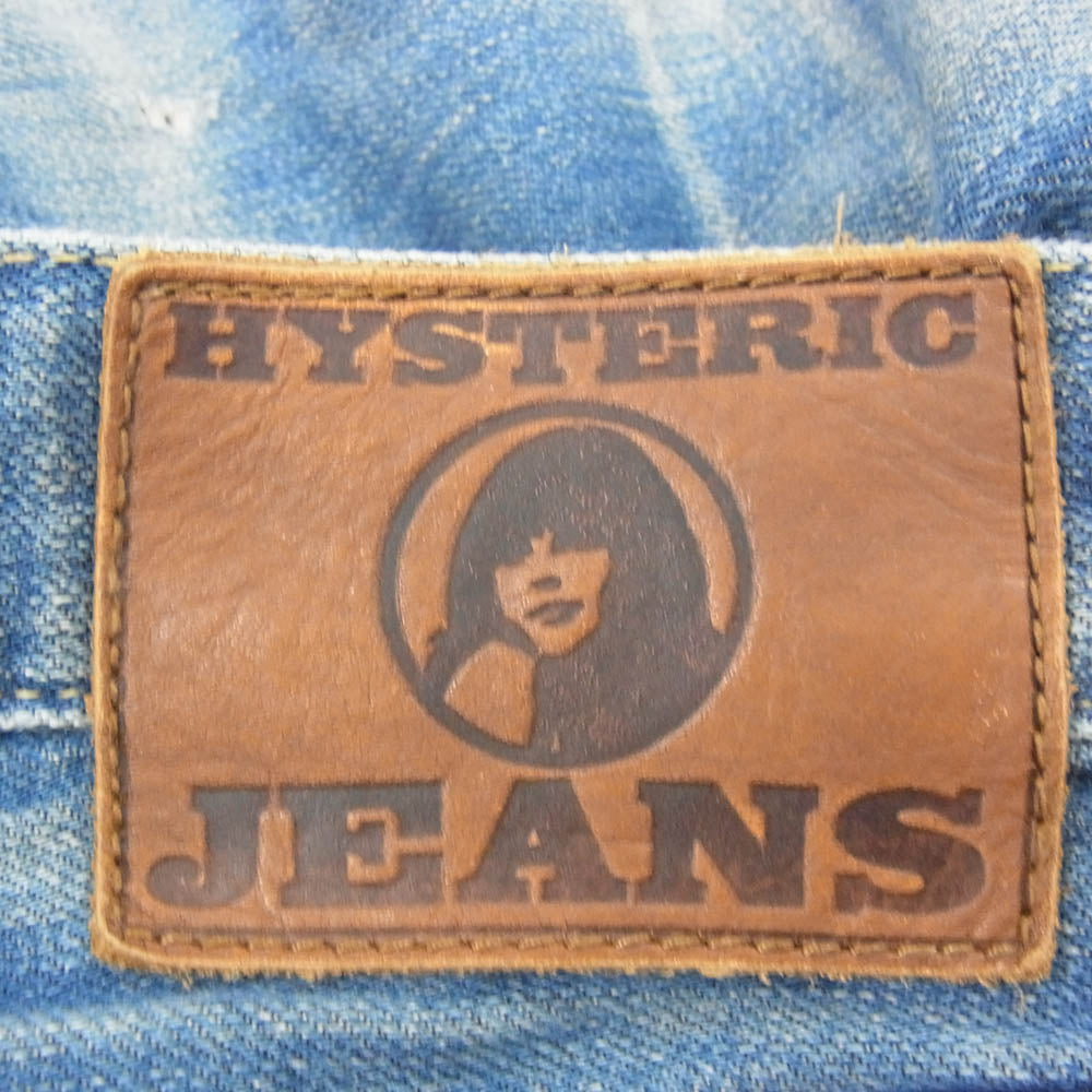 HYSTERIC GLAMOUR ヒステリックグラマー 0143AP07 クラッシュ加工 CPR加工　ダメージ デニム パンツ インディゴブルー系 M【中古】