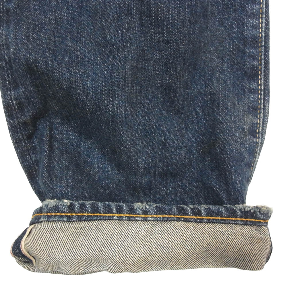 HYSTERIC GLAMOUR ヒステリックグラマー 0213AP13 RW CLASH加工 スタッズ デニム ストレートPT パンツ インディゴブルー系 32【中古】