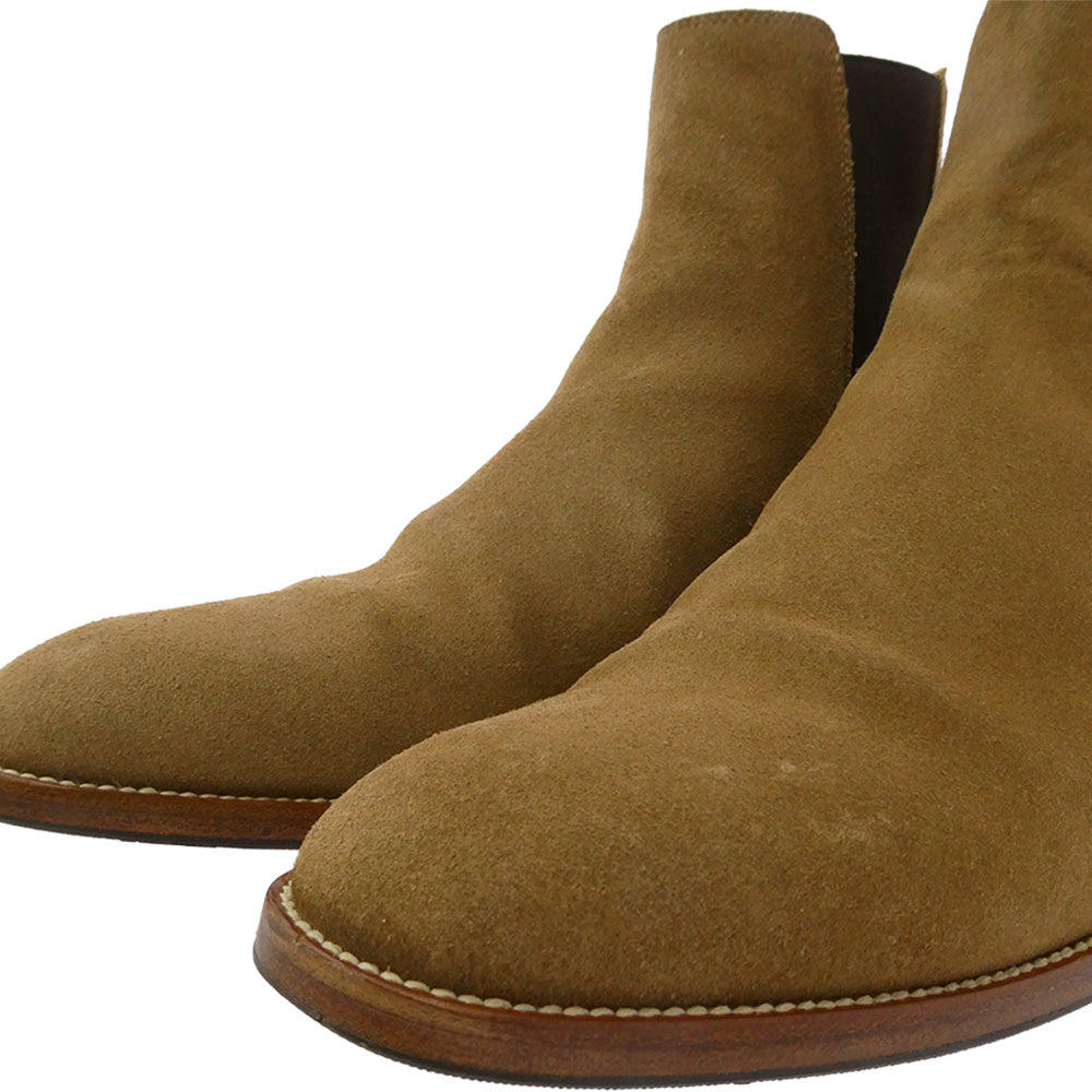 SAINT LAURENT サンローラン WA443208 スエード サイドゴア ブーツ ブラウン系 42【中古】