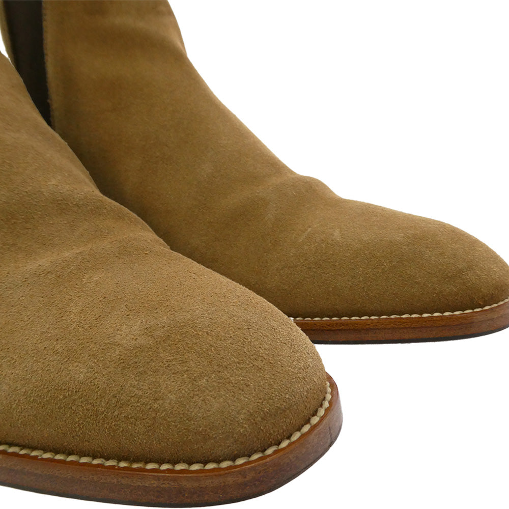 SAINT LAURENT サンローラン WA443208 スエード サイドゴア ブーツ ブラウン系 42【中古】