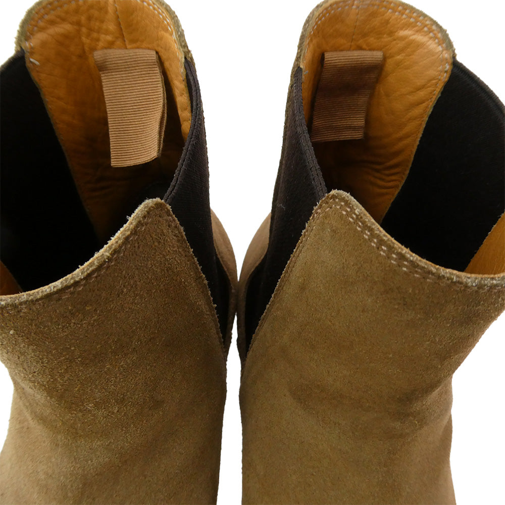 SAINT LAURENT サンローラン WA443208 スエード サイドゴア ブーツ ブラウン系 42【中古】