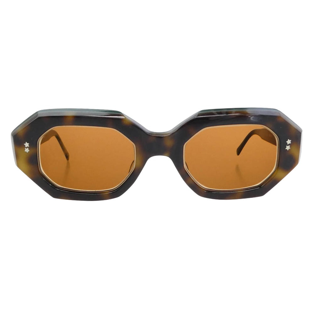 Paul Smith ポール・スミス PS-301 度入り オーバル サングラス アイウェア ブラウン系 グリーン系 44□【中古】
