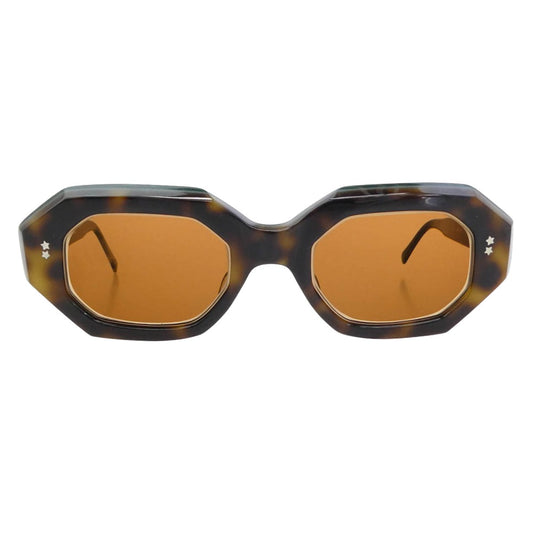 Paul Smith ポール・スミス PS-301 度入り オーバル サングラス アイウェア ブラウン系 グリーン系 44□【中古】