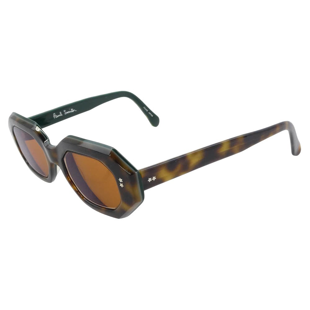 Paul Smith ポール・スミス PS-301 度入り オーバル サングラス アイウェア ブラウン系 グリーン系 44□【中古】