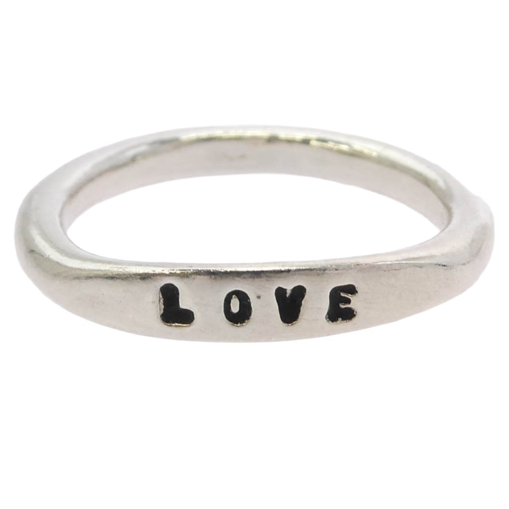 SERGE THORAVAL セルジュトラヴァル R80-0_0140190 R80 LOVE RING 愛 ラブ リング シルバー系 6号【中古】