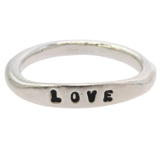 SERGE THORAVAL セルジュトラヴァル R80-0_0140190 R80 LOVE RING 愛 ラブ リング シルバー系 6号【中古】