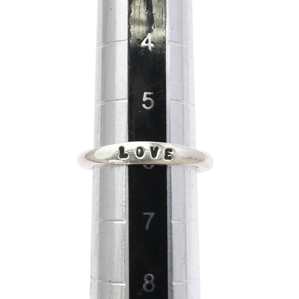 SERGE THORAVAL セルジュトラヴァル R80-0_0140190 R80 LOVE RING 愛 ラブ リング シルバー系 6号【中古】