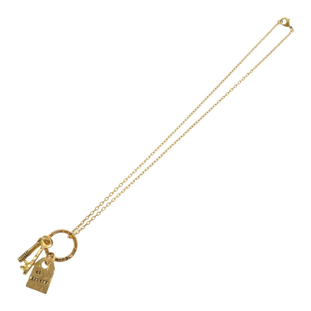 SERGE THORAVAL セルジュトラヴァル 鍵 キーリング ネックレス ゴールド系【中古】