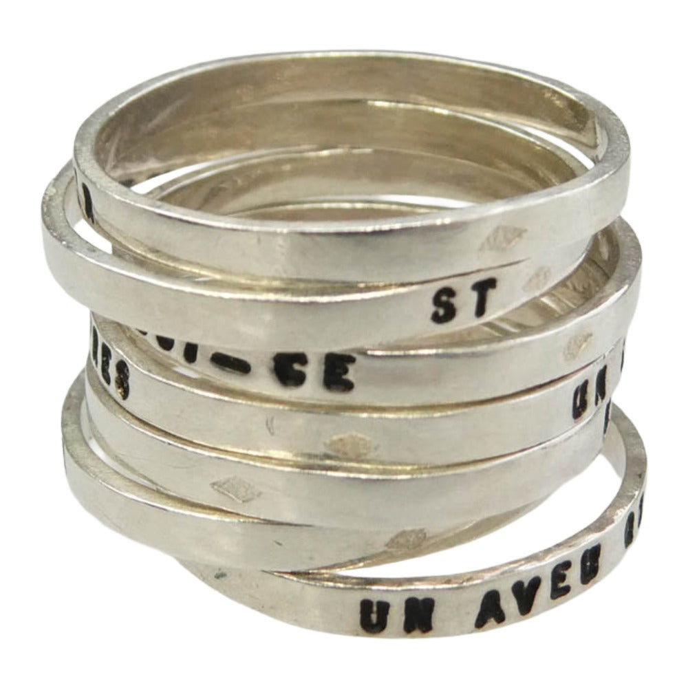 SERGE THORAVAL セルジュトラヴァル R14-0_0140030 R14 Un baiser 接吻 RING 7連 リング シルバー系 13.5~15号【中古】