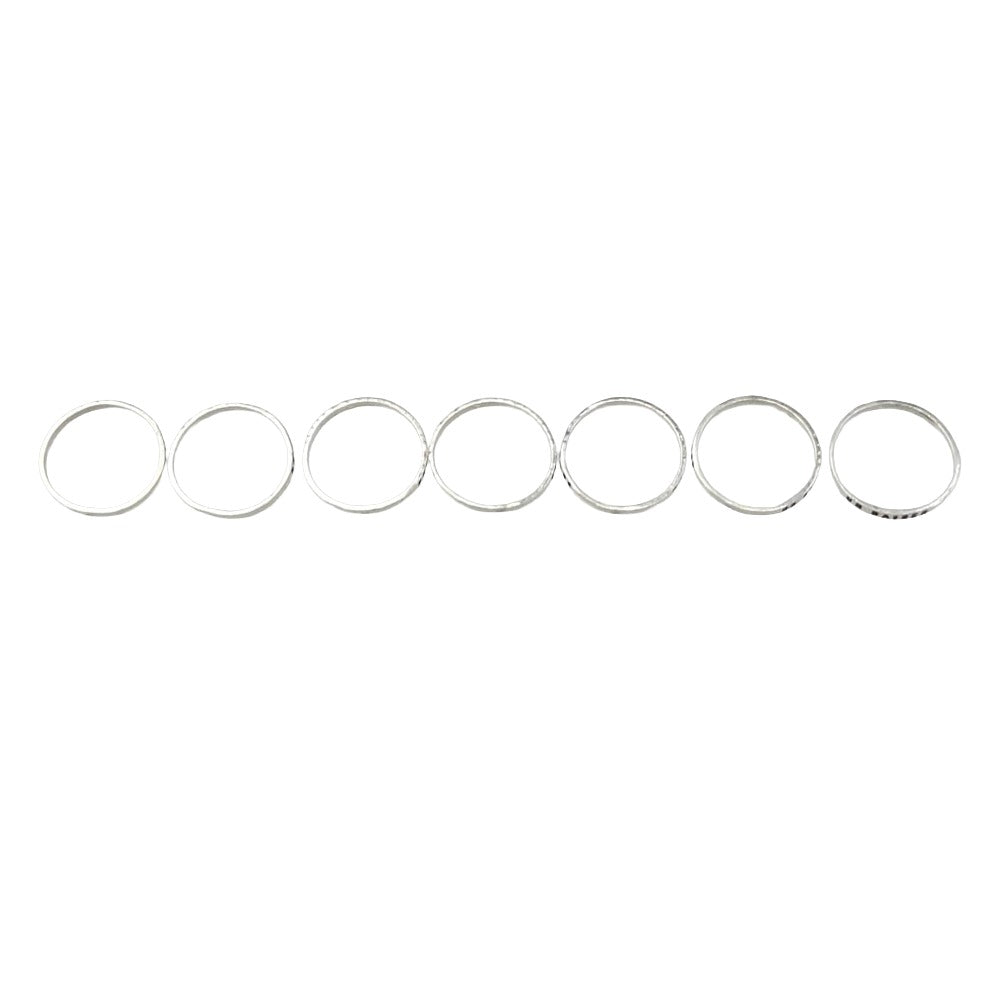 SERGE THORAVAL セルジュトラヴァル R14-0_0140030 R14 Un baiser 接吻 RING 7連 リング シルバー系 13.5~15号【中古】
