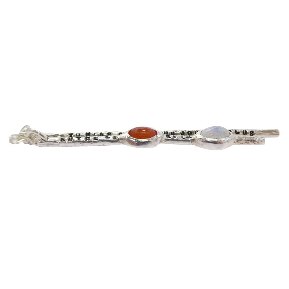 SERGE THORAVAL セルジュトラヴァル LIMITED NECKLES ストーン付 バー ネックレス シルバー系【中古】