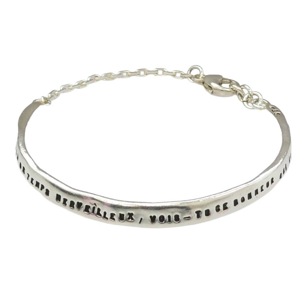 SERGE THORAVAL セルジュトラヴァル B57-0_0140870 B57 Bonheur 幸せの手錠 BRACELET バングル ブレスレット シルバー系【中古】