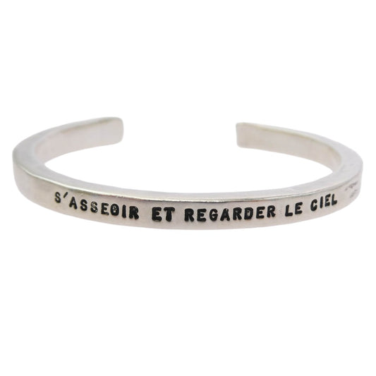 SERGE THORAVAL セルジュトラヴァル W2-0_0140400 W2 座って空を見上げてごらん BANGLE バングル シルバー系【中古】