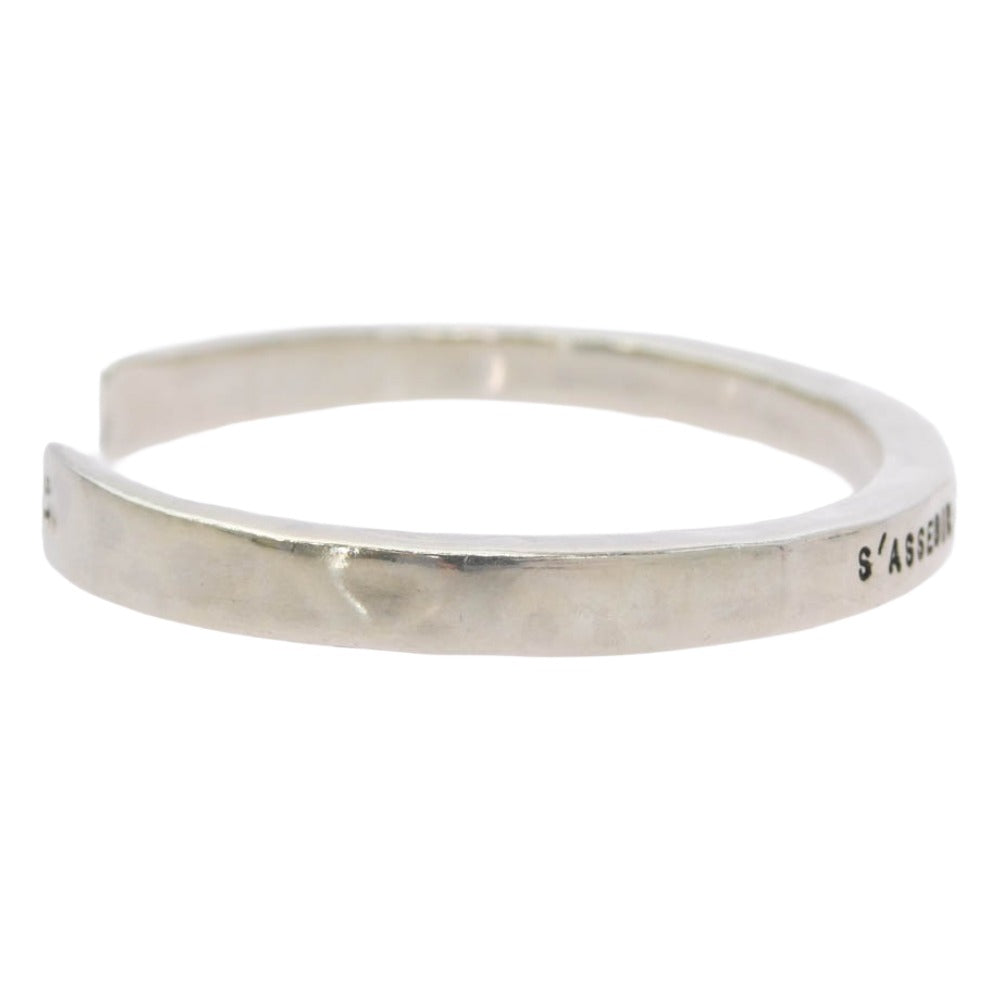 SERGE THORAVAL セルジュトラヴァル W2-0_0140400 W2 座って空を見上げてごらん BANGLE バングル シルバー系【中古】