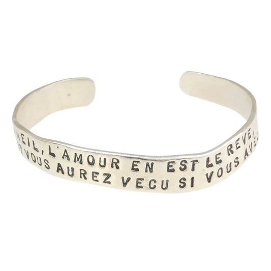 SERGE THORAVAL セルジュトラヴァル B10-0_0144580 B10 夢 BANGLE ロゴ バングル シルバー系【中古】