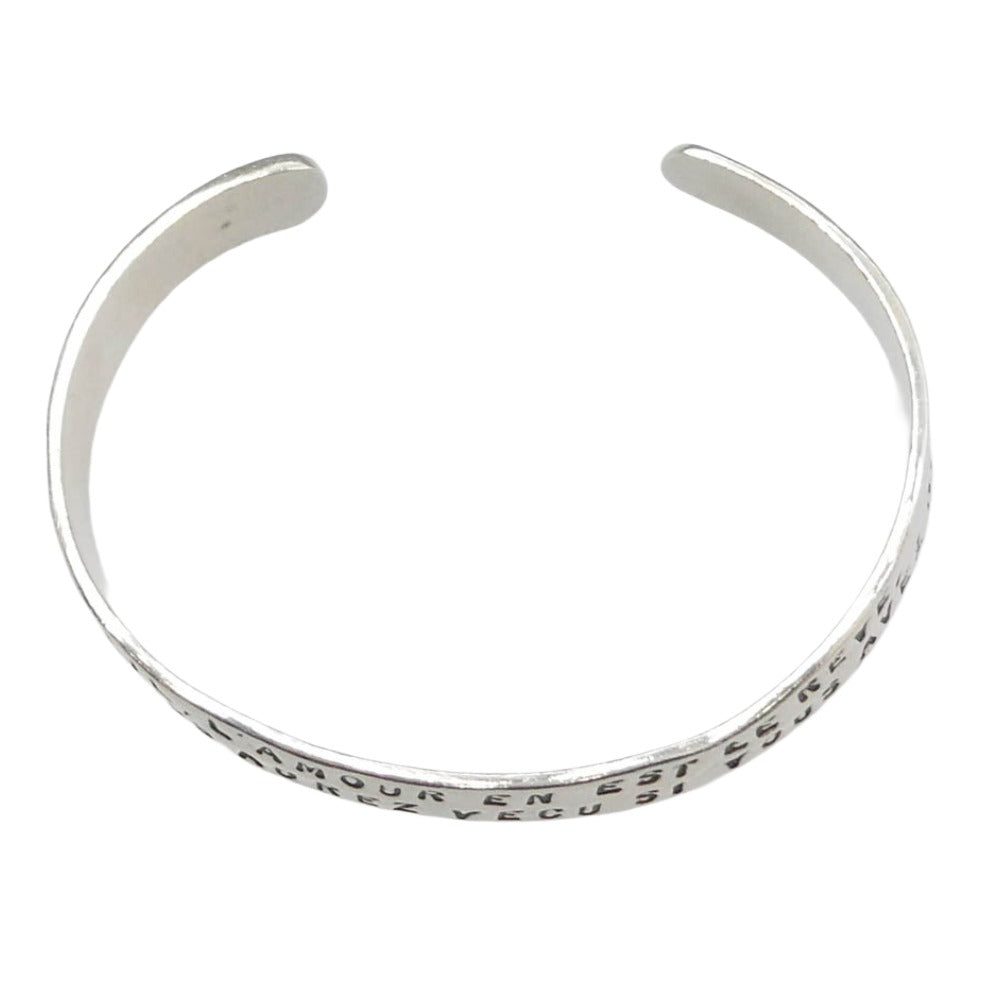 SERGE THORAVAL セルジュトラヴァル B10-0_0144580 B10 夢 BANGLE ロゴ バングル シルバー系【中古】
