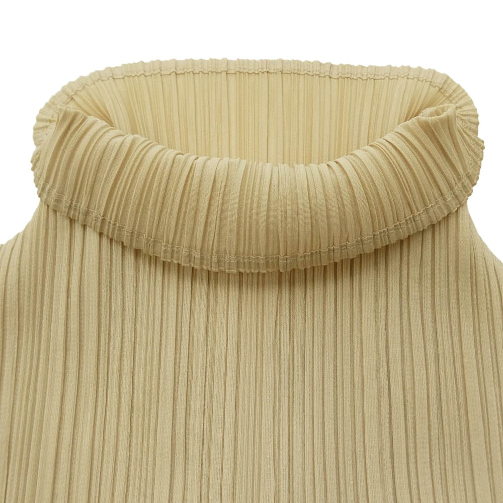 PLEATS PLEASE プリーツプリーズ イッセイミヤケ 00AW PP04-JH632 プリーツ ハイネック ロング ワンピース ベージュ系 2【中古】