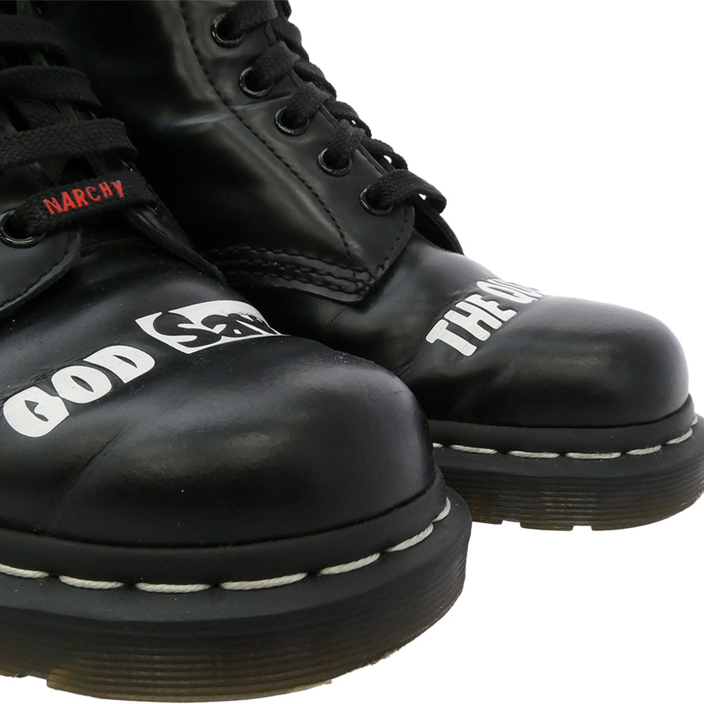 Dr.Martens ドクターマーチン × SEX PISTOLS” 8EYE BOOT セックスピストルズ 8ホール レザー ブーツ ブラック系 3【中古】